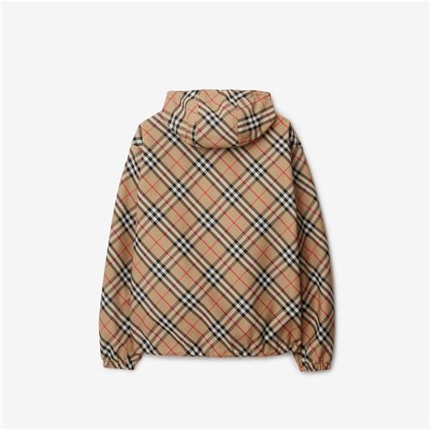 burberry reversible graffiti hoodie|Reversible Check Trafford Jacket in Sand .